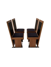 Four Art Deco Modernist High Back Dining Chairs by Architect Caspers, 1920s